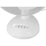 Asztali ventilátor, Strend Pro, fehér, 45 W, átmérő: 30 cm, 2 sebességfokozat, magasság: 48 cm