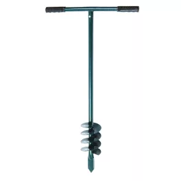   Kézi földfúró, Strend Pro Garden EarthDrill, acél, 150 mm spirál, faültetéshez, kertépítéshez és építési munkákhoz