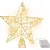 Csillag MagicHome Karácsony, műanyag, időzítő, 10x LED meleg fehér, 25 cm, 2xAA