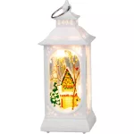 Lámpás MagicHome Karácsonyi, műanyag, 5xLED meleg fehér, 4.8x4.8x12.8 cm, 3xLR44