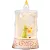 Lámpás MagicHome Karácsonyi, Mikulás fenyőfával, műanyag, 1xLED meleg fehér, 8x4x15 cm, 2xAAA