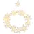 Füzér MagicHome Karácsonyi, hópelyhek, PVC, 15x meleg fehér LED, 1,4 m + 0,3 m, 2xAA