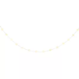   Füzér MagicHome Karácsonyi, csillagok, PVC, 15x meleg fehér LED, 1,4 m + 0,3 m, 2xAA