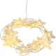 Füzér MagicHome Karácsonyi, csillagok, PVC, 15x meleg fehér LED, 1,4 m + 0,3 m, 2xAA