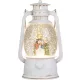 MagicHome karácsonyi dekoráció, lámpás, 1 melegfehér LED, 12 x 10 x 20,5 cm, fehér