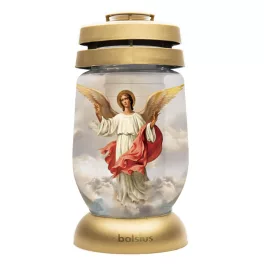   Mécses Bolsius 3S 17 Angyal, 24 cm, sírra, 36 órás töltettel