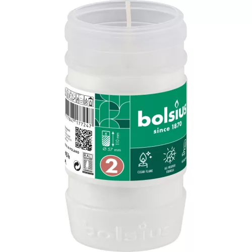 Mécsesbetét Bolsius Gravelight RP2, 45 óra, 142 g, 57x110 mm, paraffin