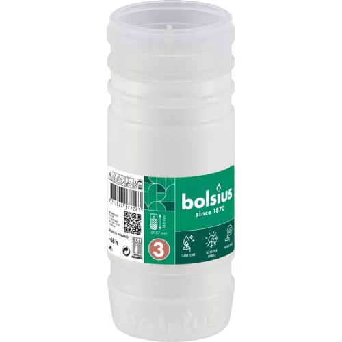 Mécsesbetét Bolsius Gravelight RP3, 68 óra, 208 g, 57x146 mm, paraffin