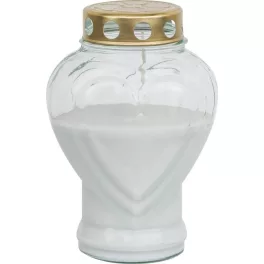 Sírmécses Bolsius Szív, 80 óra, 18,6 cm, sírra