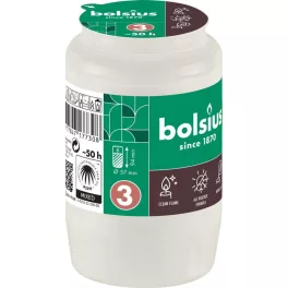   Mécsesbetét Bolsius, 50 óra, 152 g, 57x94 mm, fehér, olaj