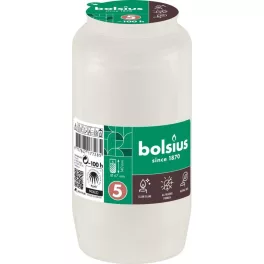   Mécsesbetét Bolsius, 100 óra, 317 g, 67x140 mm, fehér, olaj