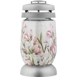   Mécses Bolsius 3S Magnólia, ezüst, 22 cm, sírra, 36 órás töltettel