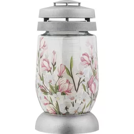   Mécses Bolsius 3S Magnólia, ezüst, 22 cm, sírra, 36 órás töltettel