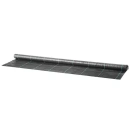   Szőtt talajtakaró szövet, Strend Pro Garden H1101, 1,5 x 10 m, fekete, 100 g/m2 sűrűség, gyökérgátló