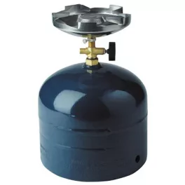   Gázfőző, Meva Solo, 1,2 kW, 2 kg-os Propán-Bután palackhoz csatlakoztatható, ételek elkészítésére és melegítésre