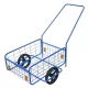 Kétkerekű kocsi, RDV 5 / Rapid 5, kék, 61,8 x 41,8 x 23,2 cm, 80 kg teherbírás, 24 cm tömör kerekek, kétkerekű, kivehető fogantyú, golyóscsapágyas