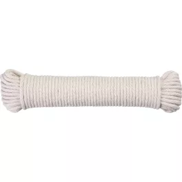   Ruhaszárító kötél Cloth-Line, L-20 m/4 mm, pamut, fehér