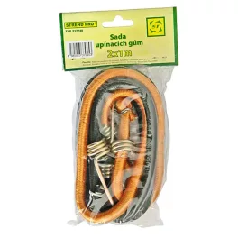  Rögzítőgumi Strend Pro LB342, 8 mm, 2x 100 cm, acél kampókkal