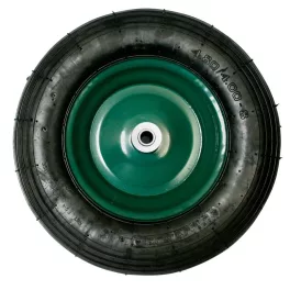   Talicskakerék, Strend Pro Garden, fekete/zöld, 4.8/4.00-8, felfújható, 39 cm átmérő, 8,5 cm szélesség