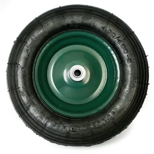 Talicskakerék, Strend Pro Garden, fekete/zöld, 4.8/4.00-8, felfújható, 39 cm átmérő, 8,5 cm szélesség