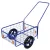 Kétkerekű kocsi, RDV 4 / Rapid 4, kék, 61,8 x 41,8 x 23,2 cm, 80 kg teherbírás, 29 cm felfújható kerekek, kivehető fogantyú, golyóscsapágyas, 12 mm tengely