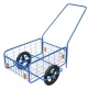 Kétkerekű kocsi, RDV 6 / Rapid 6, kék, 61,8 x 41,8 x 23,2 cm, 80 kg teherbírás, 29 cm tömör kerekek, kivehető fogantyú, acélcső váz