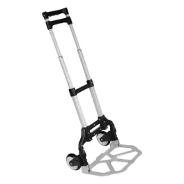   Molnárkocsi, Strend Pro, fekete/szürke, maximum 75 kg teherbírás, összehajtható, lépcsőző, teleszkópos nyél