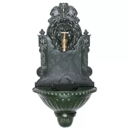   Falikút, Strend Pro Garden WB-006, 41 x 21 x 76,5 cm, zöld, ötvözet, dekoratív kialakítás, 1,3 cm lefolyónyílás