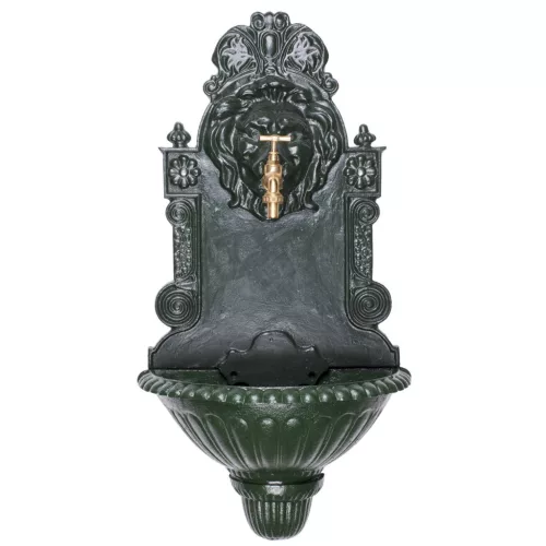Falikút, Strend Pro Garden WB-006, 41 x 21 x 76,5 cm, zöld, ötvözet, dekoratív kialakítás, 1,3 cm lefolyónyílás
