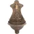 Falikút, Strend Pro Garden LT-H14299, 66,5 × 37 × 18,5 cm, rézszínű, alumínium, időjárásálló, könnyen összeszerelhető