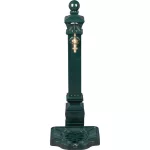 Kerti kút, Strend Pro Garden LT-DC036, 33 × 29 × 82 cm, zöld, alumínium, időjárásálló, könnyen összeszerelhető