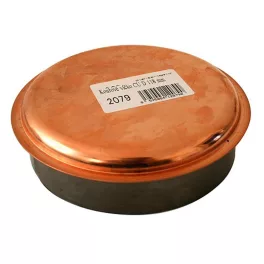  Fedél Antikoro 145 mm, réz, kémény füstnyílás fedél, kémény füstcső dugó, dugó