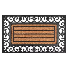 MagicHome RBP 156 lábtörlő - Ornament, 45 x 75 cm, barna