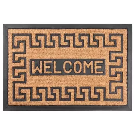 MagicHome RBB 110 lábtörlő - Welcome, 40 x 60 cm, barna