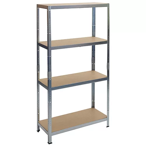 Strend Pro 4 polcos fém/MDF műhelypolc, 180 x 90 x 45 cm, teherbírás: 175 kg/polc