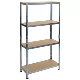   Strend Pro 4 polcos fém/MDF műhelypolc, 180 x 90 x 40 cm, teherbírás: 175 kg/polc