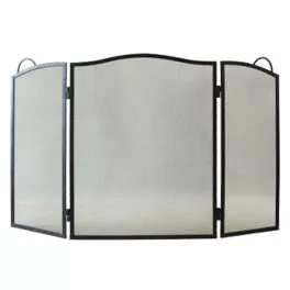   Parázsvédő, Strend Pro FS1, 60 x 95 cm, fekete, állítható oldalsó panelekkel, szikra- és hősugárzás elleni védelem