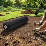 Vakondháló GrassGuard, 10x10 mm lyukméret, 2 m, H-200 m, földbe, vakondok ellen
