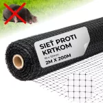 Vakondháló GrassGuard, 10x10 mm lyukméret, 2 m, H-200 m, földbe, vakondok ellen