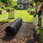 Vakondháló, Strend Pro Garden GrassGuard, 16 x 16 mm, 2 m x 200 m, fekete, 20 g/m2, vakond elleni védelem