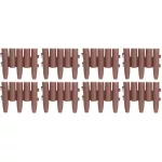 Kerti paliszád, Strend Pro Garden GE037, barna, 27 × 24 cm, összekapcsolható, 216 cm hossz, polipropilén (PP) műanyag, UV-álló, 8 panel/csomag