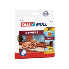 Tömítés tesa profil D, barna, hossz 6 m