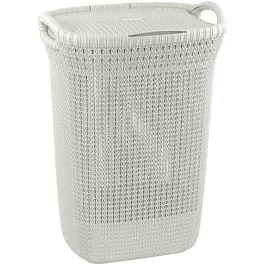   Curver® KNIT 3676 szennyestartó kosár - krémszín, 57 literes