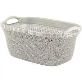 Curver® KNIT 3677 ruháskosár - krémszín, 40 literes