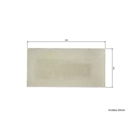 Samott tégla - 30 x 15 x 2 cm
