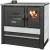 Strend Pro PANONIA fatüzelésű sparhelt, fehér, sütővel, 10,54 kW, 51 × 90 × 85 cm, bal oldali füstcső kimenet, átmérő: 120 mm