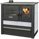 Strend Pro PANONIA fatüzelésű sparhelt, fehér, sütővel, 10,54 kW, 51 × 90 × 85 cm, bal oldali füstcső kimenet, átmérő: 120 mm