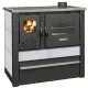 Strend Pro PANONIA fatüzelésű sparhelt, fehér, sütővel, 10,54 kW, 51 × 90 × 85 cm, jobb oldali füstcső kimenet, átmérő: 120 mm