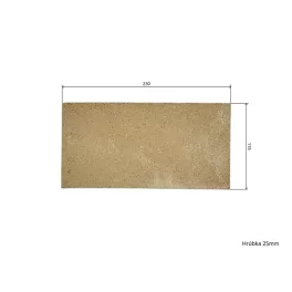 Samott tégla - 23 x 11,5 x 2,5 cm