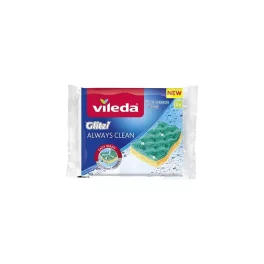   Szivacs Vileda Glitzi Always Clean, viszkóz, edénymosó szivacs, 2 db-os csomag